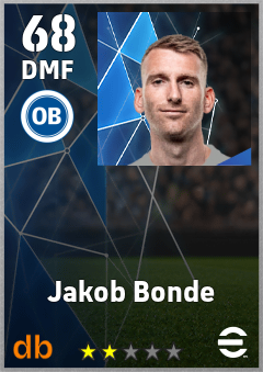 Jakob Bonde — DMF, OVR 68, MAX 68