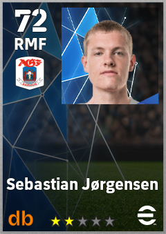 Sebastian Jørgensen — RMF, OVR 72, MAX 72