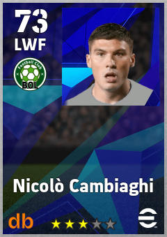 Nicolò Cambiaghi — LWF, OVR 73, MAX 73