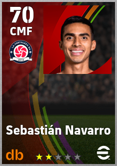 Sebastián Navarro — CMF, OVR 70, MAX 70