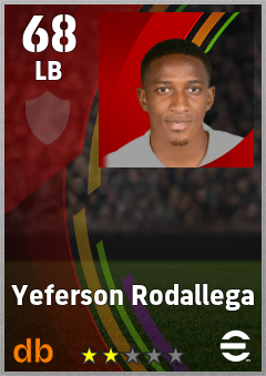 Yeferson Rodallega eFootball player card