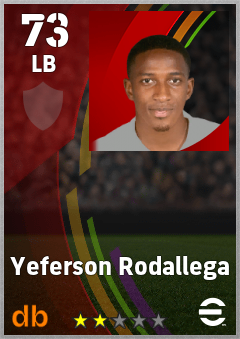 Yeferson Rodallega — LB, OVR 73, MAX 73