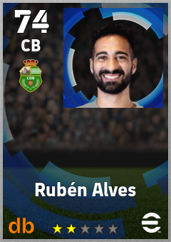 Rubén Alves eFootball player card