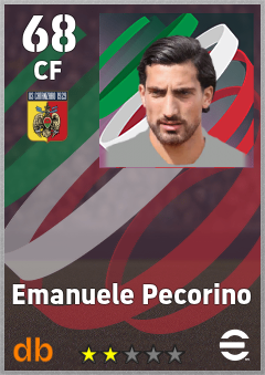 Emanuele Pecorino — CF, OVR 68, MAX 68