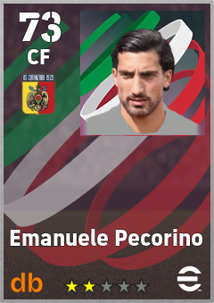 Emanuele Pecorino — CF, OVR 73, MAX 73