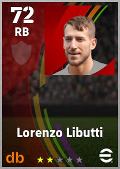 Lorenzo Libutti — RB, OVR 72, MAX 72