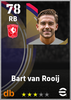 Bart van Rooij eFootball player card