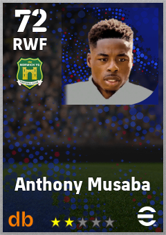Anthony Musaba eFootball player card