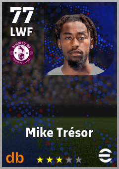 Mike Trésor — LWF, OVR 77, MAX 86