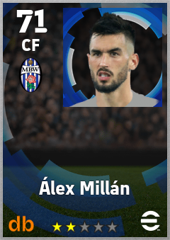 Álex Millán — CF, OVR 71, MAX 71