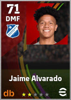 Jaime Alvarado — DMF, OVR 71, MAX 71