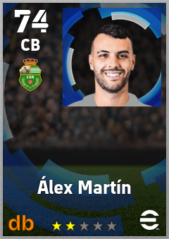 Álex Martín eFootball player card