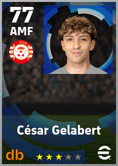 César Gelabert — AMF, OVR 77, MAX 77
