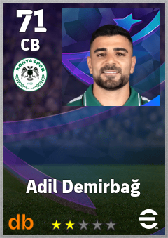 Adil Demirbağ eFootball player card