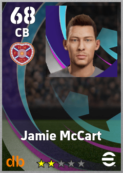 Jamie McCart — CB, OVR 68, MAX 68