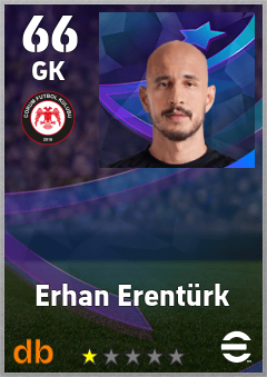 Erhan Erentürk — GK, OVR 66, MAX 66