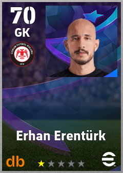 Erhan Erentürk — GK, OVR 70, MAX 70
