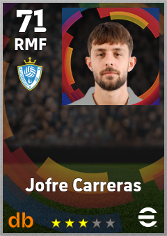 Jofre Carreras eFootball player card