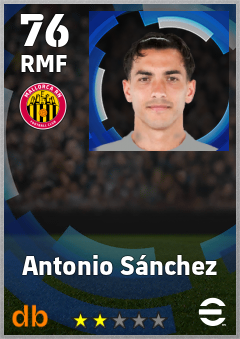 Antonio Sánchez — RMF, OVR 76, MAX 76