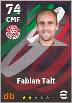 Fabian Tait — CMF, OVR 74, MAX 74