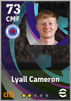Lyall Cameron — CMF, OVR 73, MAX 73