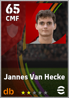 Jannes Van Hecke — CMF, OVR 65, MAX 65