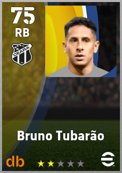 Bruno Tubarão — RB, OVR 75, MAX 75