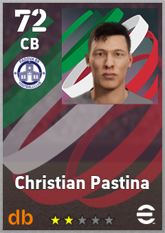 Christian Pastina — CB, OVR 72, MAX 72