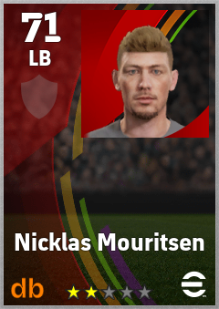 Nicklas Mouritsen — LB, OVR 71, MAX 71