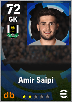 Amir Saipi — GK, OVR 72, MAX 72