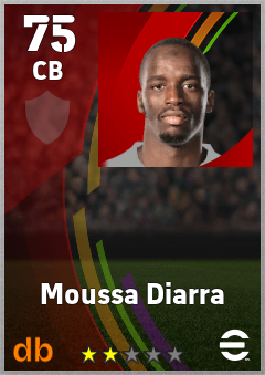 Moussa Diarra — CB, OVR 75, MAX 75