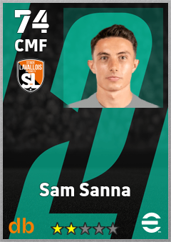 Sam Sanna — CMF, OVR 74, MAX 74