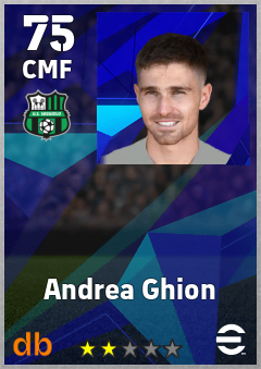 Andrea Ghion — CMF, OVR 75, MAX 75