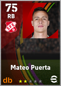 Mateo Puerta — RB, OVR 75, MAX 75