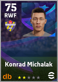 Konrad Michalak — RWF, OVR 75, MAX 75