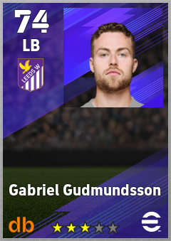 Gabriel Gudmundsson — LB, OVR 74, MAX 74