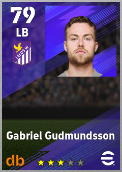 Gabriel Gudmundsson — LB, OVR 79, MAX 79