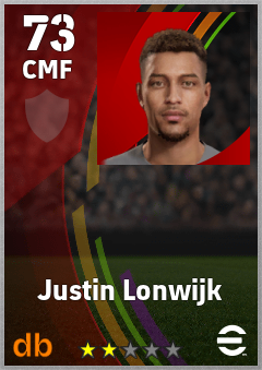 Justin Lonwijk eFootball player card