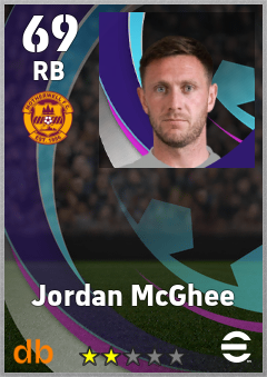 Jordan McGhee — RB, OVR 69, MAX 69