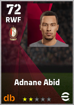 Adnane Abid — RWF, OVR 72, MAX 72