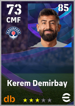 Kerem Demirbay eFootball player card