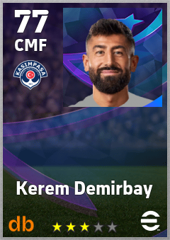 Kerem Demirbay eFootball player card
