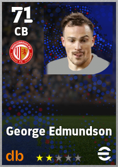 George Edmundson — CB, OVR 71, MAX 71