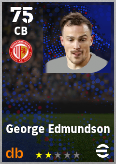 George Edmundson — CB, OVR 75, MAX 75