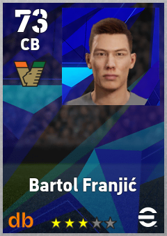 Bartol Franjić — CB, OVR 73, MAX 73