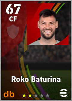 Roko Baturina — CF, OVR 67, MAX 67