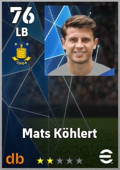 Mats Köhlert — LB, OVR 76, MAX 76