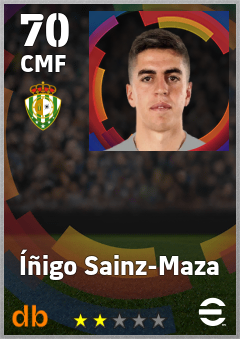 Íñigo Sainz-Maza — CMF, OVR 70, MAX 70