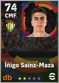 Íñigo Sainz-Maza — CMF, OVR 74, MAX 74