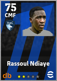 Rassoul Ndiaye — CMF, OVR 75, MAX 75